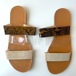 Tri-Pattern Sandals